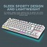Armaggeddon MKA-2C Neo White Mechanical Gaming Keyboard 87 Brown Keys