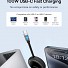 Baseus Cable USB-C to USB-C Free2Draw Retractable Cable 100W 1m  Black