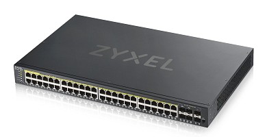 Zyxel Switch PoE Gigabit Managed Cloud 48PoE + 4RJ45/SFP Combo +2SFP 375W GS192048HPV2