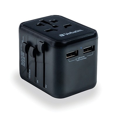Verbatim UTA-01 Travel Charger & Adaptor World to World 12W