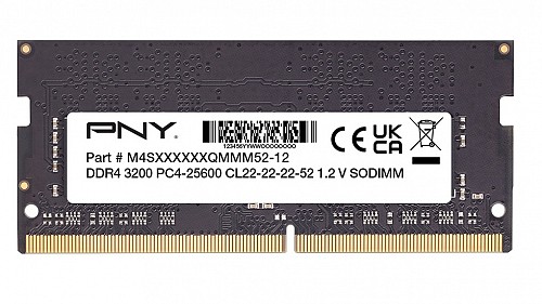 PNY RAM SODIMM DDR4 3200MHz CL22 8GB Notebook Memory