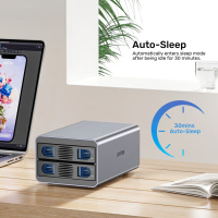 Unitek USB-A 2-Bay External SATA HDD Enclosure with RAID S1308B