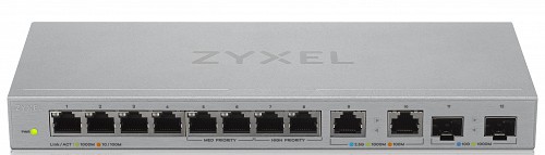 Zyxel Switch Multi-Gig 8-Port GbE + 2.5GbE + 10G SFP XGS1010-12
