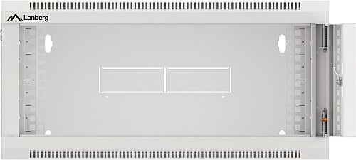 Lanberg Wall Rack 19 with Glass Door 4U 60cm Assembled White Z34154