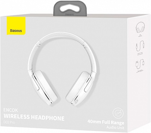 Baseus Wireless Headphones Over Ear Encok D02 Pro v2 White