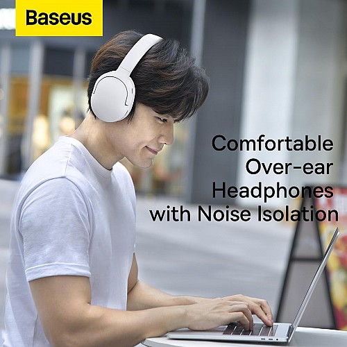 Baseus Wireless Headphones Over Ear Encok D02 Pro v2 White