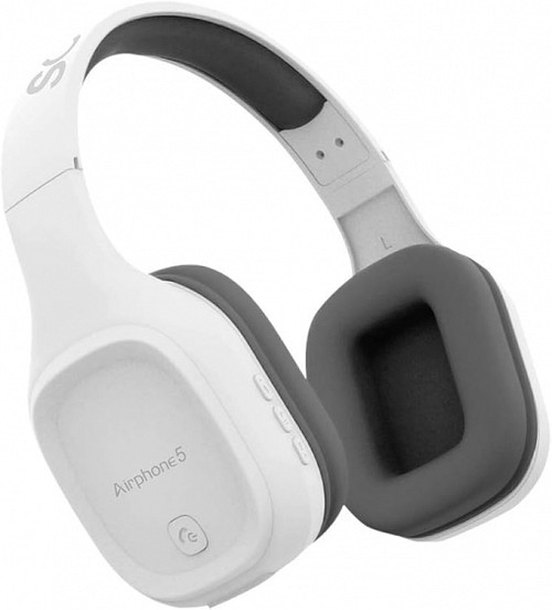 SonicGear Airphone 5 Bluetooth Headphones White Gray