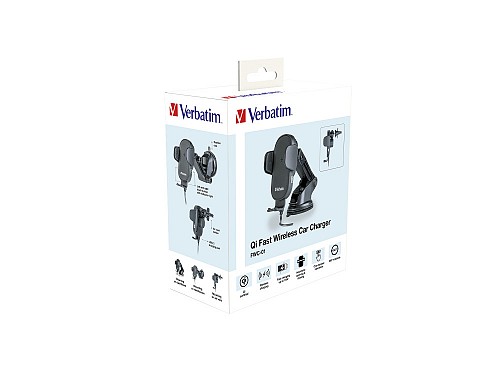 Verbatim FWC-01 Wireless Qi Certified 15W Car Charger