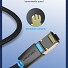Vention NETWORK Cable CAT8 SFTP Braided 1.0m Black IKGBF