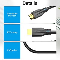 Vention HDMI Cable 2.1 8K 2.0m AANBH