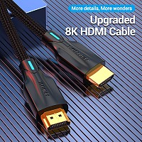 Vention HDMI Cable 2.1 8K Braided 1.0m AAUBF