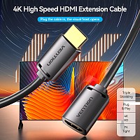 Vention HDMI Cable 2.0 M-F Extension 5.0m AHCBJ