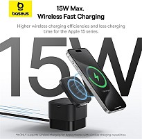 Baseus Charger Desktop Wireless 25W MagPro 2-in-1 Black