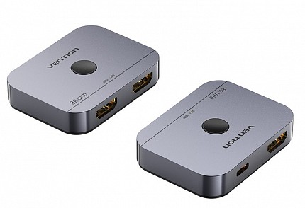 Vention HDMI Switch 2-Port 8K 2.1 Bi-Directional Metal AKPH0
