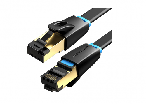 Vention NETWORK Cable CAT8 SFTP Flat 5.0m Black IKCBJ