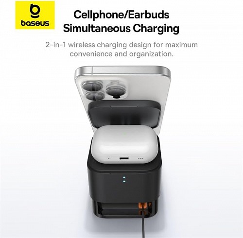 Baseus Charger Desktop Wireless 25W MagPro 2-in-1 Black