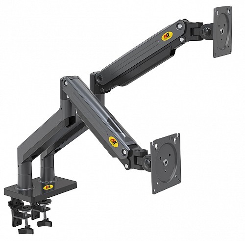 NBMounts G35 Dual Arm Extra Long Gas Monitor Desk Mount