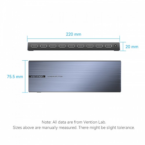 Vention HDMI Splitter 8-Port 4K 1.4 w/UK PSU AKQB0-UK