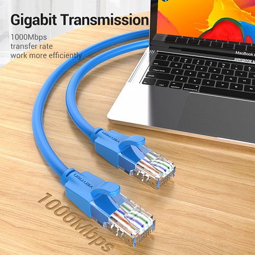 Vention NETWORK Cable CAT6 UTP 0.5m Blue IBELD