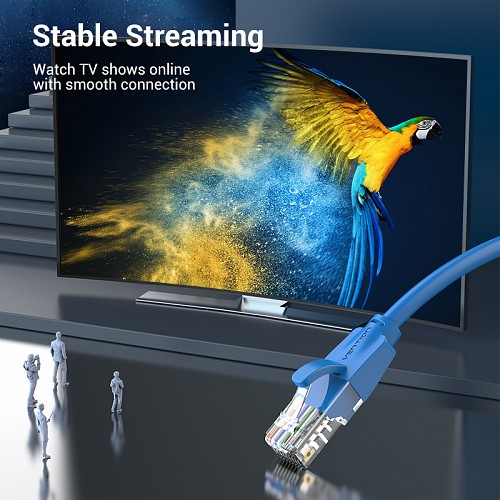 Vention NETWORK Cable CAT6 UTP 1.0m Blue IBELF