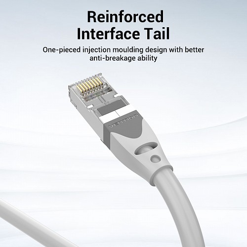 Vention NETWORK Cable CAT6A SFTP 1.5m Grey IBHHG