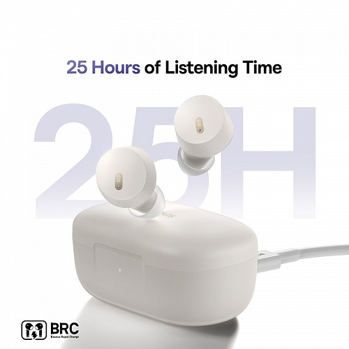 Baseus Headphones In Ear Beans TWS Bowie E18 White
