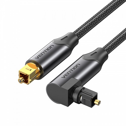 Vention AUDIO Optical Cable 90-Degree Aluminium 5.0m Black BKDBJ