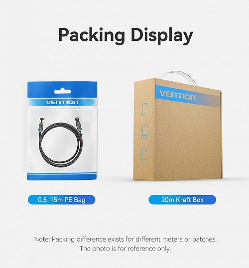 Vention NETWORK Cable CAT8 SFTP 15.0m Black IKABN