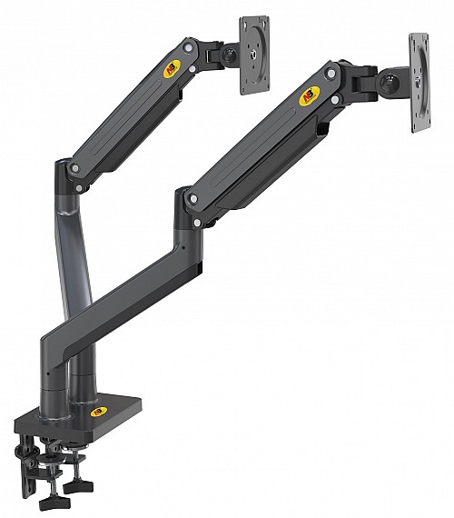 NBMounts G35 Dual Arm Extra Long Gas Monitor Desk Mount