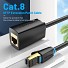 Vention NETWORK Cable CAT8 SFTP M-F Extension 10.0m Black IKHBL