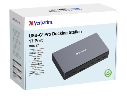 Verbatim Hub USB-C 17 Port Pro Docking Station CDS-17