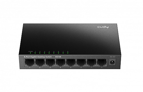 Cudy Switch Gigabit Ethernet 8-Ports Desktop Metal GS108