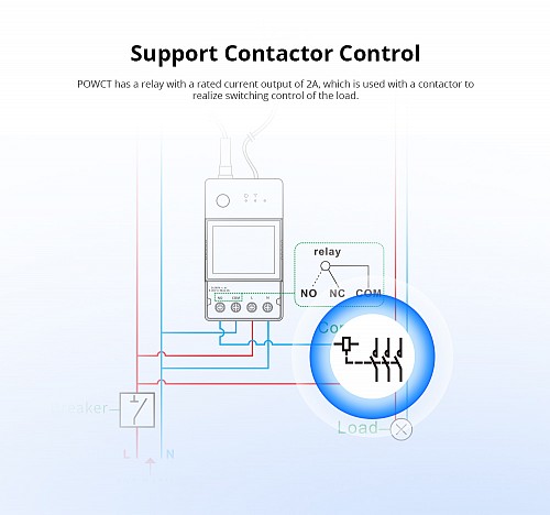 Sonoff WiFi Smart Switch POWCT with 100A Power Metering D/C