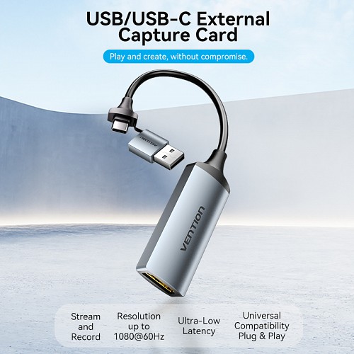Vention Converter USB-C to HDMI Video Capture Card ACWHA