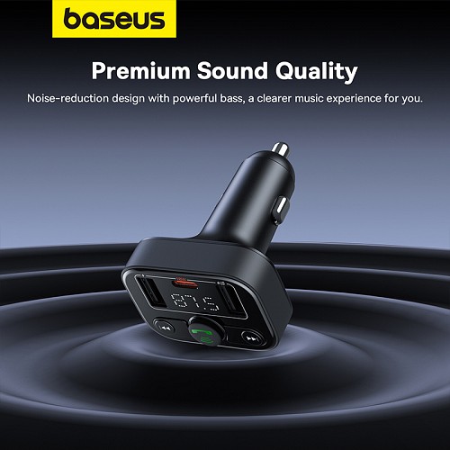 Baseus S09 Lite Car FM Transmitter-Charger USB/BT/SD 18W