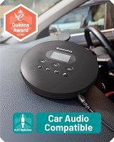 Oakcastle CD100 Portable & USB-C Rechargeable CD Player with Bluetooth incl Free Earphones
