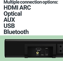 Majority K2 150W Soundbar with Wireless Subwoofer and BT,USB,Optical,HDMI (UK)