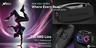 N-Gear NRG500 Portable Karaoke Outdoor Speaker 1xWireless Mic