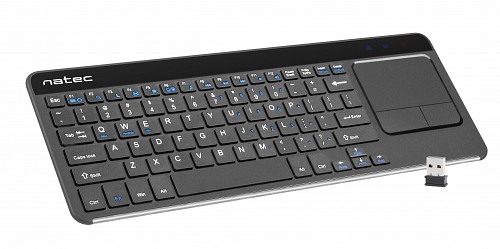 Natec Keyboard Wireless 2.4GHz with Touch Pad TURBOT