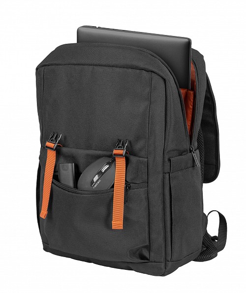 Natec Laptop Backpack 15.6 18L Black Orange NIALA