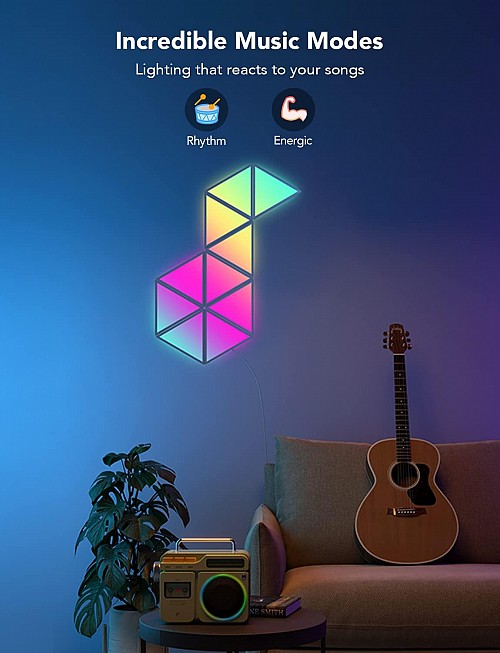 Govee Gaming Wall Glide Triangle Light Panels 10pack B6067