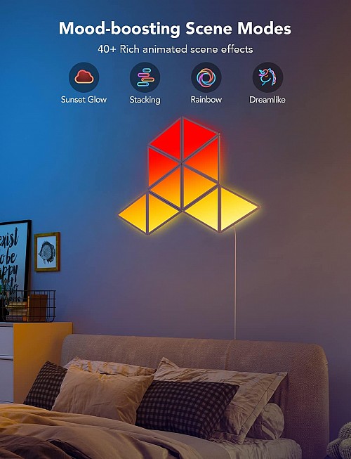 Govee Gaming Wall Glide Triangle Light Panels 10pack B6067