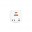 Unitek 33W Wall Charger USB-C PD & QC 3.0 UK P1125AWH White