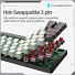 Thunderobot K78R White Gaming Mechanical Keyboard 78 Red Switch Keys