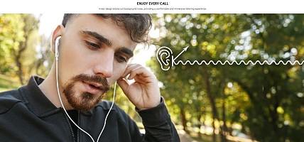 Genius Mobile Headset In-Ear USB-C Inline Control HS-M365 Black