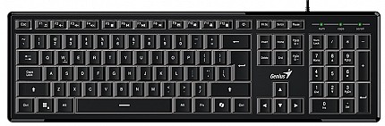 Genius Keyboard Wired Illuminated SlimStar 820 AI English