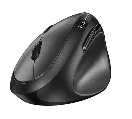 Genius Mouse Ergonomic Wireless+BT Vertical Silent AI 8350S Dark Grey