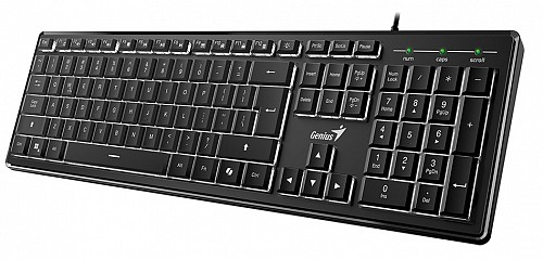 Genius Keyboard Wired Illuminated SlimStar 820 AI English