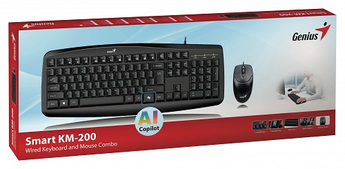 Genius Keyboard-Mouse Set Wired KM-200 Russian