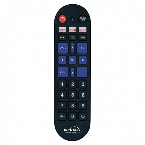 Unitronic Ready5 Easy Multribrand TV Replacement Remote